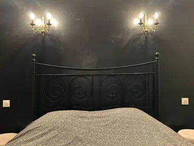 Un ou plusieurs lits dans un hébergement de l'établissement Gîte OPLM 8 p Proximité Charleville
