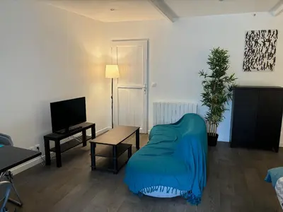 Télévision ou salle de divertissement dans l'établissement Gîte du bois des Genièvres