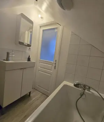 Salle de bains dans l'établissement Studio cosy proche centre-ville