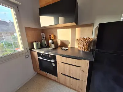 Cuisine ou kitchenette dans l'établissement Le Clos Mar-Sal