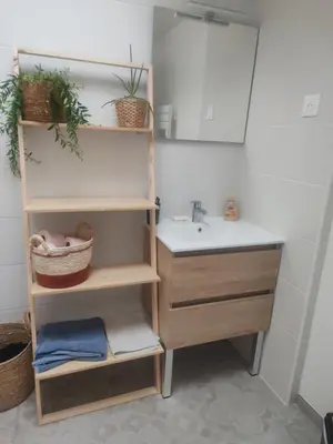 Salle de bains dans l'établissement Chez Peggy