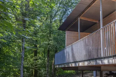 Balcon ou terrasse dans l'établissement Les Charmes C23A - Le Val Joly
