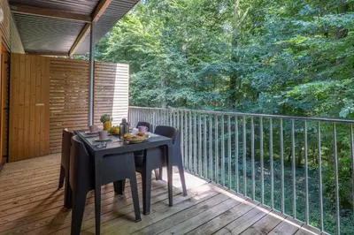 Balcon ou terrasse dans l'établissement Les Charmes C40A - Le Val Joly