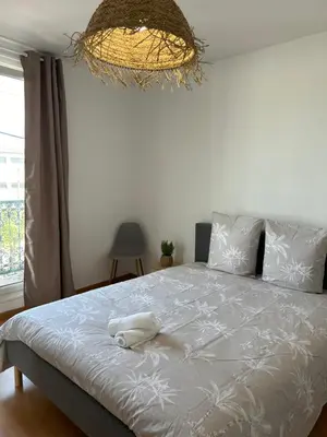 Un ou plusieurs lits dans un hébergement de l'établissement Au Coin Champenois Epernay