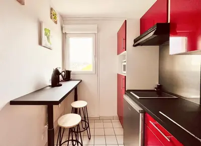 Cuisine ou kitchenette dans l'établissement Studio Saint-Remi I Pommery