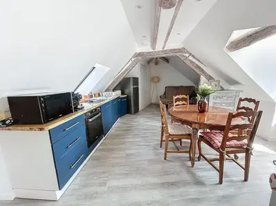 Cuisine ou kitchenette dans l'établissement Le Giuseppe - Nid central