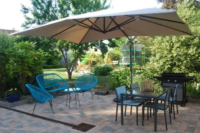 Jardin de l'établissement Gîte coté Jardin