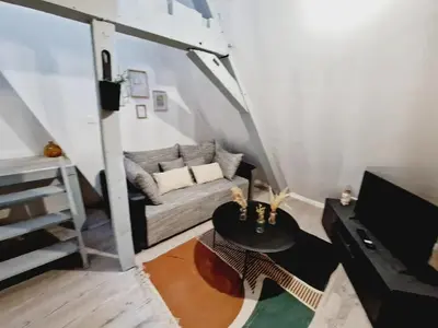 Coin salon dans l'établissement Appartements centre-ville Avesnes sur Helpe centre-ville T2