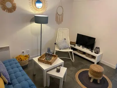 Télévision ou salle de divertissement dans l'établissement Appartement proche conservatoire hyper centre