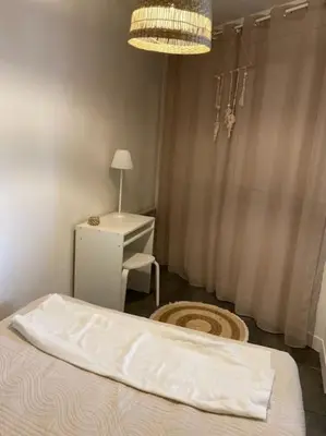 Un ou plusieurs lits dans un hébergement de l'établissement Appartement proche conservatoire hyper centre