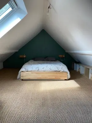 Un ou plusieurs lits dans un hébergement de l'établissement Le gîte du Cèdre, maison proche du Parc Astérix