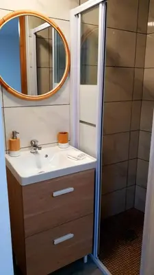 Salle de bains dans l'établissement Petit nid cosy
