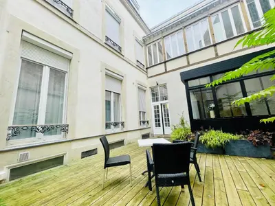 Balcon ou terrasse dans l'établissement Appartement de charme Art Déco - Hyper-centre ville - Place d'Erlon - Gare - Reims