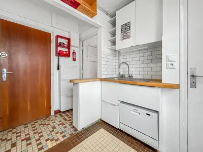 Cuisine ou kitchenette dans l'établissement Confort et vue à deux pas du centre
