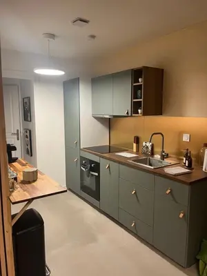 Cuisine ou kitchenette dans l'établissement Spa, sauna détente #caurel