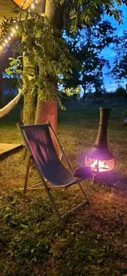 Jardin de l'établissement Cabane à la belle étoile