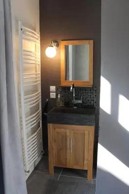 Cuisine ou kitchenette dans l'établissement L'écurie de Vieux-Moulin