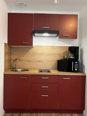 Cuisine ou kitchenette dans l'établissement Chez Laure et Franck