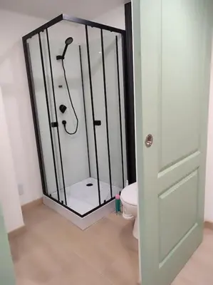 Salle de bains dans l'établissement À la belle étoile