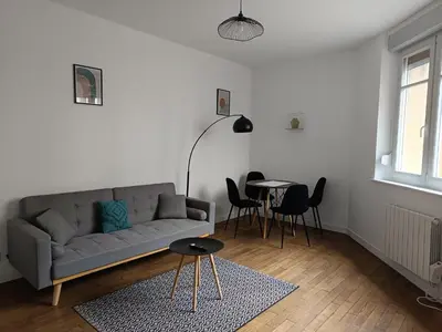 Coin salon dans l'établissement Appartement Rubis 2 pers - L'Artdu'Net -