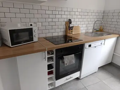 Cuisine ou kitchenette dans l'établissement Appartement Rubis 2 pers - L'Artdu'Net -