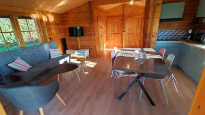 Coin salon dans l'établissement Le chalet de la presle