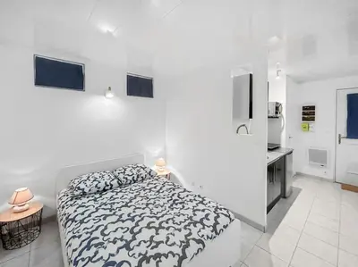 Un ou plusieurs lits dans un hébergement de l'établissement Escapade en Champagne - Modern, Wifi, 2 pers