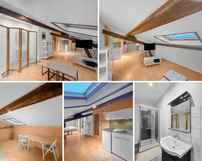 Cuisine ou kitchenette dans l'établissement Cachette Champenoise - Downtown, Wifi , 2 pers