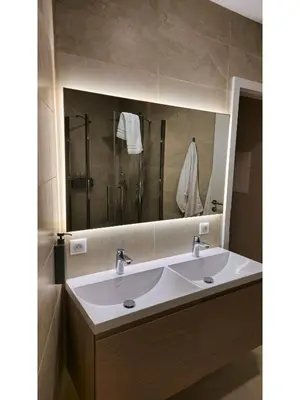Salle de bains dans l'établissement Chez Agnès