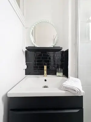 Salle de bains dans l'établissement Le clos des bulles