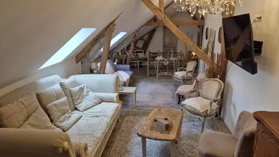 Coin salon dans l'établissement Le Percheron