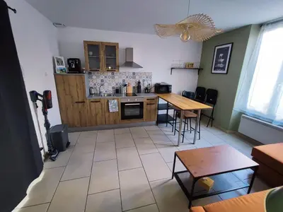 Cuisine ou kitchenette dans l'établissement L'escapade d'Henry Dunant