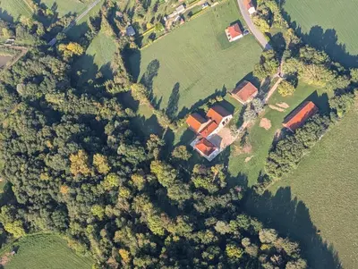 Paysage naturel près de la maison de vacances