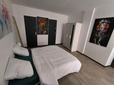 Un ou plusieurs lits dans un hébergement de l'établissement Logis de la forteresse - T2- WIFI- Parking
