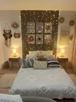 Un ou plusieurs lits dans un hébergement de l'établissement Appartement Cozy