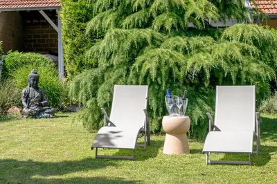 Jardin de l'établissement L'Artbanne - Maison Gaïa