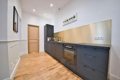 Cuisine ou kitchenette dans l'établissement L'étape Champenoise