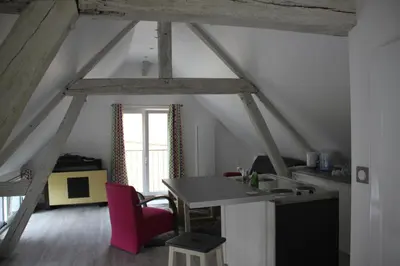 Cuisine ou kitchenette dans l'établissement Le Lido