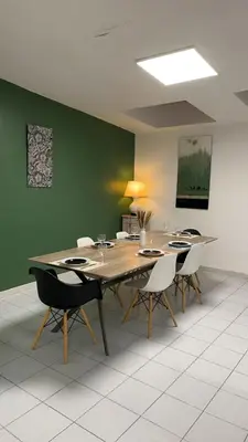 Coin salon dans l'établissement Suite K