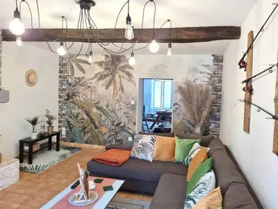 Coin salon dans l'établissement L'échappée Verte Ambiance Nature