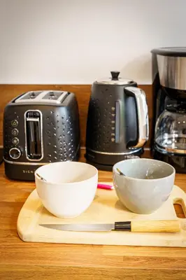 Plateau bouilloire dans l'établissement Appartement Royal séjour, Parking gratuit
