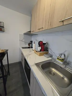 Cuisine ou kitchenette dans l'établissement Cosy Studio Confort