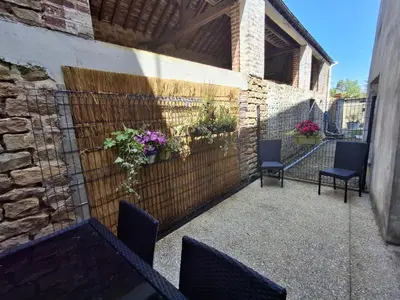 Balcon ou terrasse dans l'établissement Auxpetitsloups