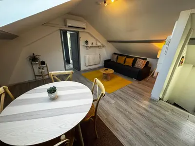 Coin salon dans l'établissement Chez Antonella centre Reims