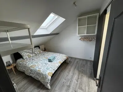 Un ou plusieurs lits dans un hébergement de l'établissement Chez Antonella centre Reims