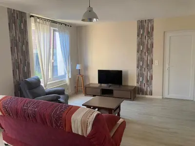Télévision ou salle de divertissement dans l'établissement Appartement du Moulin