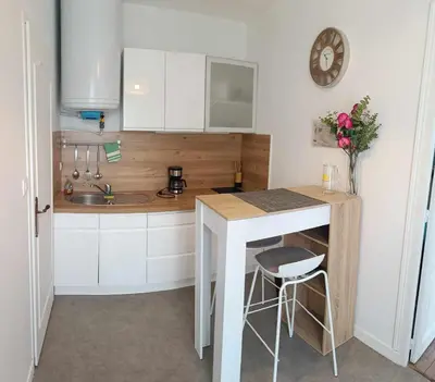 Cuisine ou kitchenette dans l'établissement Chez Philippe