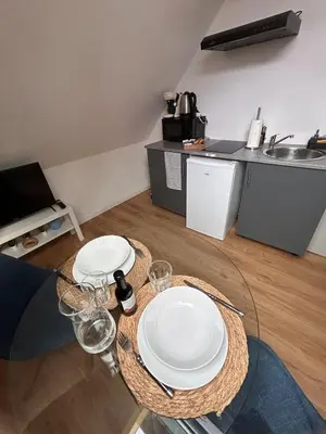 Cuisine ou kitchenette dans l'établissement Cozy studio 5