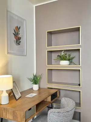 Bibliothèque dans l'appartement
