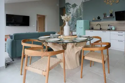 Cuisine ou kitchenette dans l'établissement Ô Plaisir des Sens - au cœur du vignoble champenois